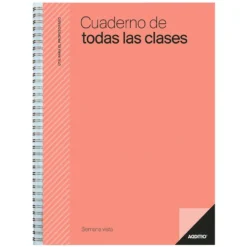 Cuaderno del profesor para todas las clases semana vista vertical