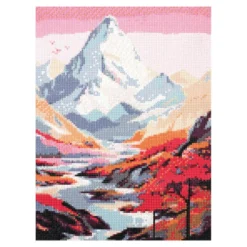 Cuadro mosaico con diamantes montaña 30x40cm Diamond painting