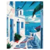 Cuadro mosaico con diamantes Grecia 30x40cm Diamond painting