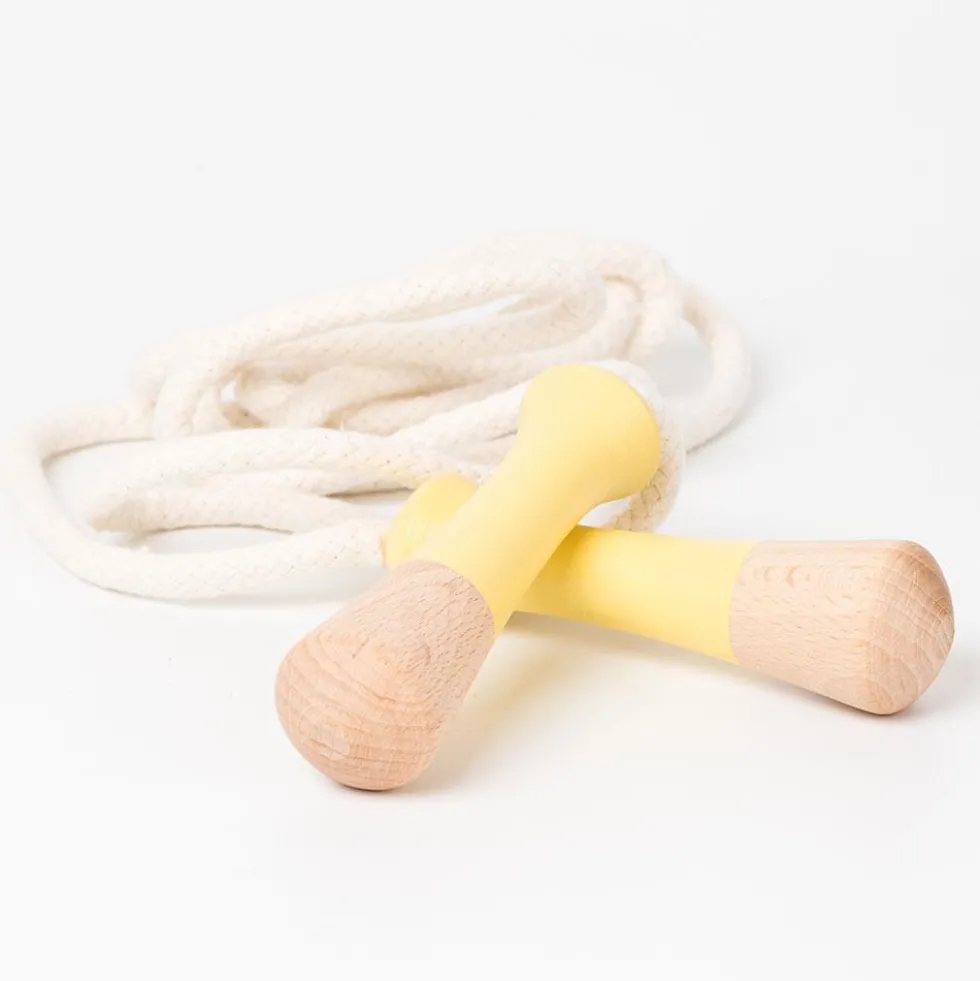 Cuerda de saltar 2m mango madera