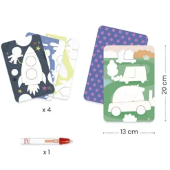 Dibujos mágicos para colorear transportes