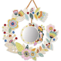 DIY colgador para joyas flores madera