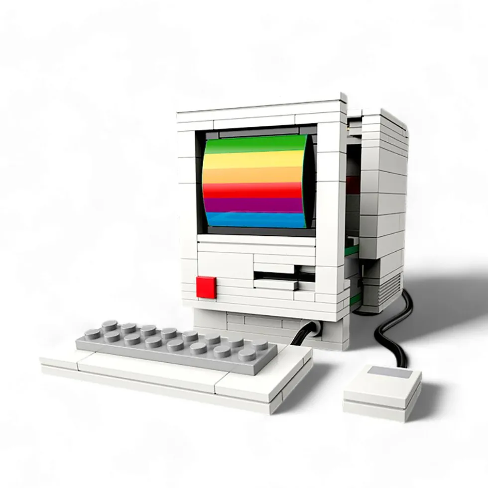 DIY miniatura ordenador vintage Madnesstoys bricks 274 piezas
