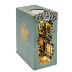 DIY soporte libros 3D madera Magic House miniatura