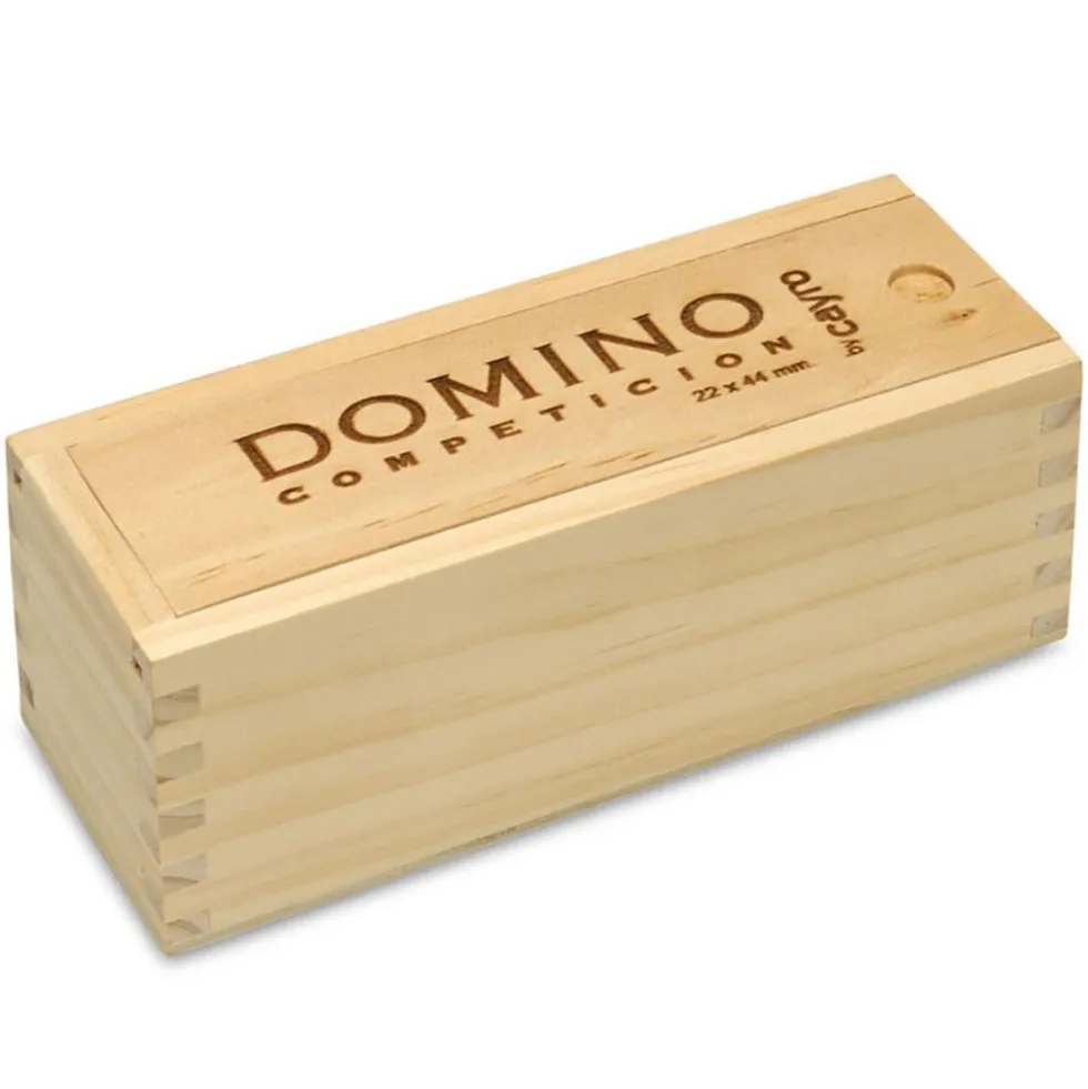 Dominó de competición en caja de madera