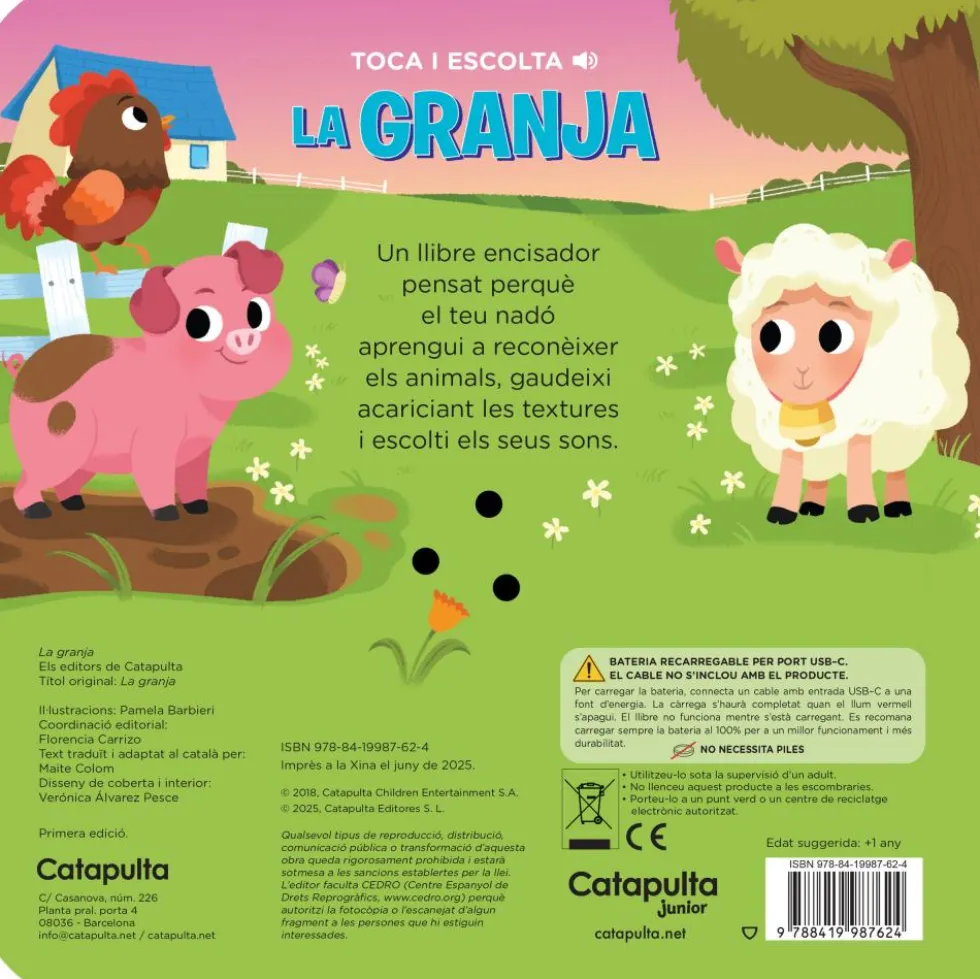 Edición catalán Toca i escolta: La granja, amb USB