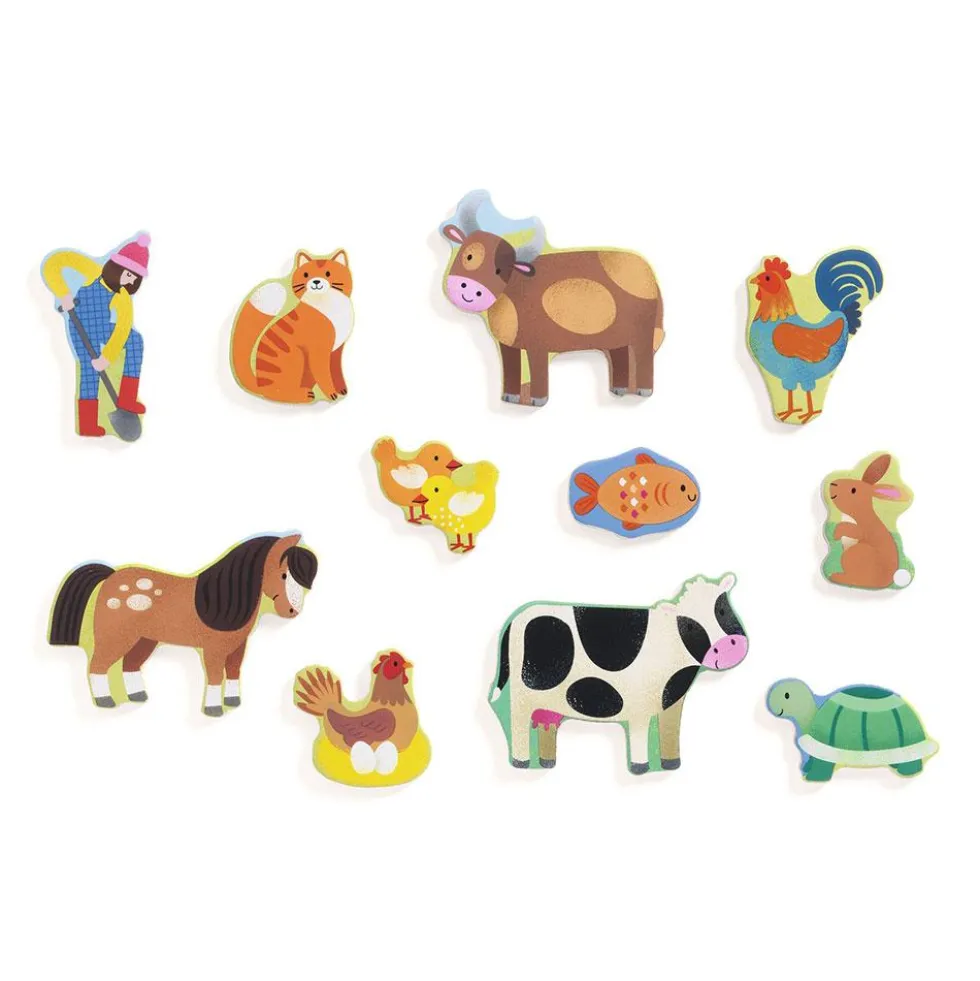 Encaje Puzzlo granja de madera
