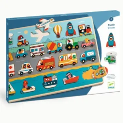 Encaje Puzzlo vroom vehículos de madera