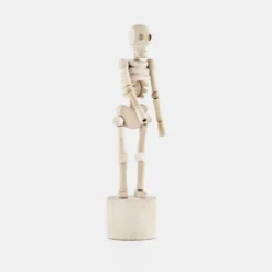 Esqueleto de madera articulado bailarín