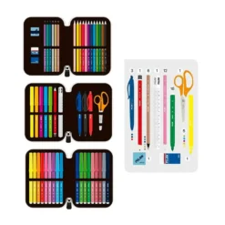Estuche 3 pisos Sports 19,5x13x7,5cm