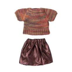 Falda y jersey de punto para ratoncita 15cm Maileg