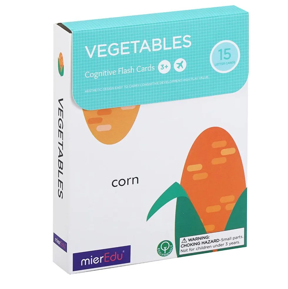 Flashcards vegetables: Tarjetas en inglés
