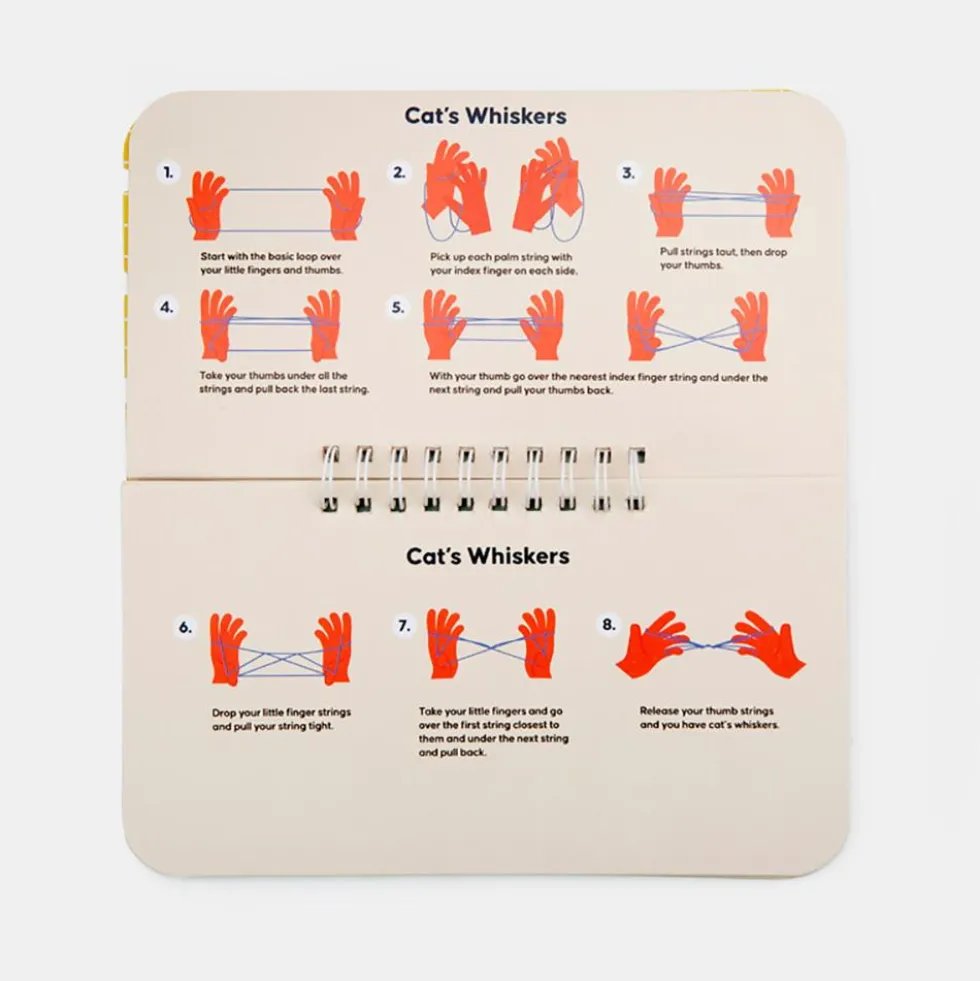 Goma elástica para mano Cat´s Cradle con bloc de juegos modelo surtido