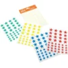 Gomets estrellas de colores 4 láminas