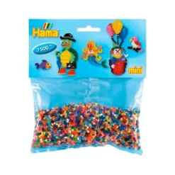Hama Mini: bolsa 7500 perlas colores surtidos