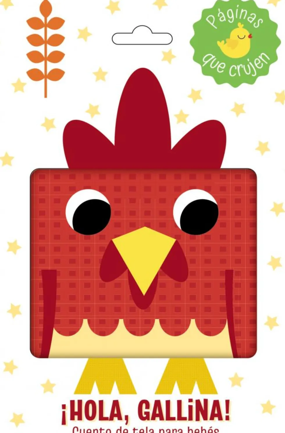 ¡Hola, gallina! Libro de tela