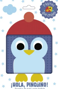 ¡Hola, pingüino! Libro de tela