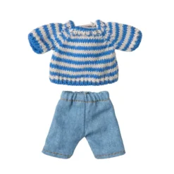 Jersey y pantalón azules para ratoncito 15cm