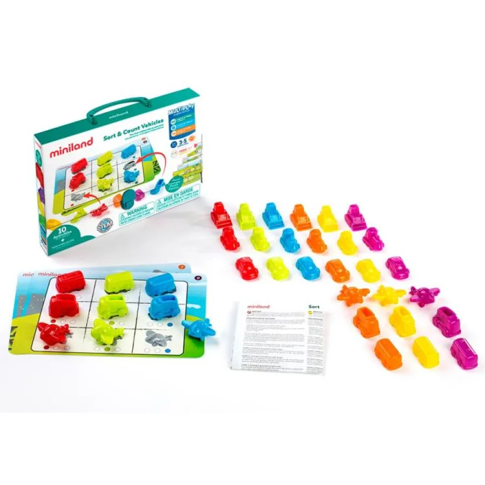Juego clasificar y contar vehículos