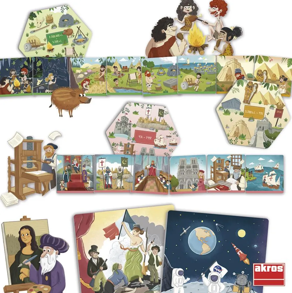 Juego de asociación Descubre la historia de la humanidad