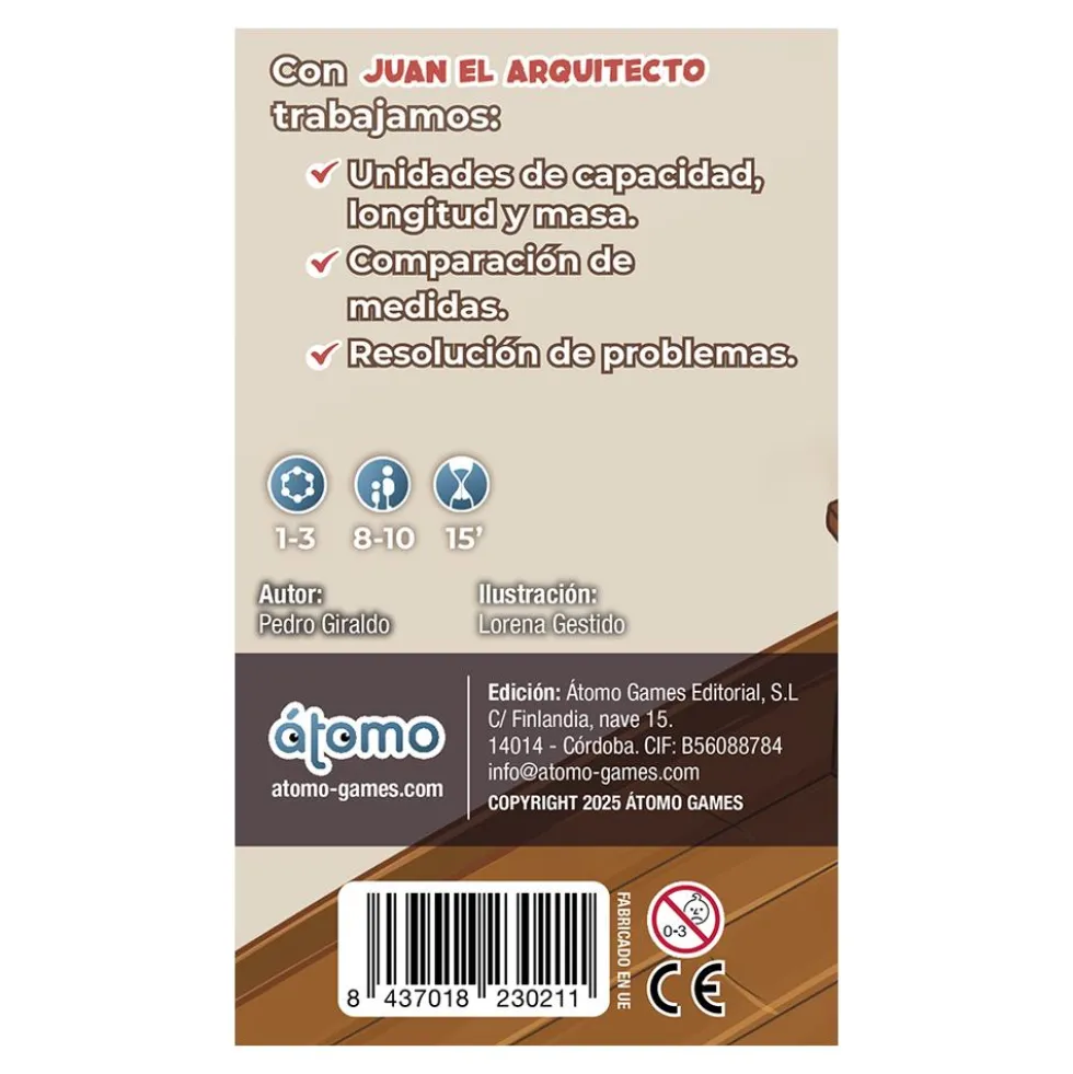 Juego de cartas Juan el arquitecto Club A