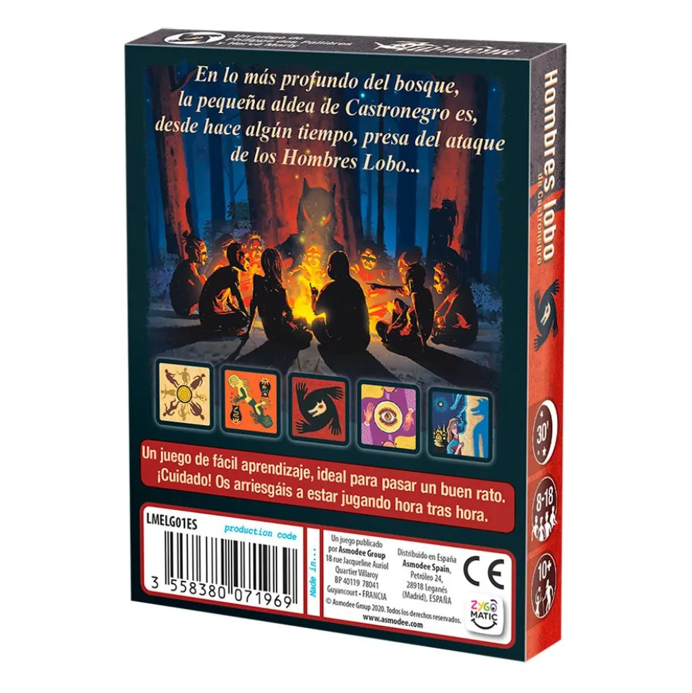 Juego de cartas Los hombres lobo de Castronegro