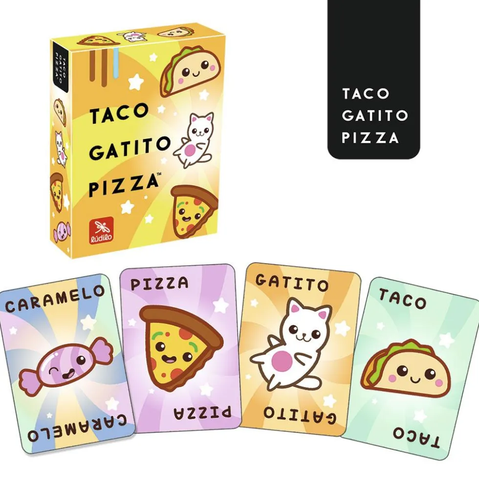 Juego de cartas Taco, Gatito, Pizza.