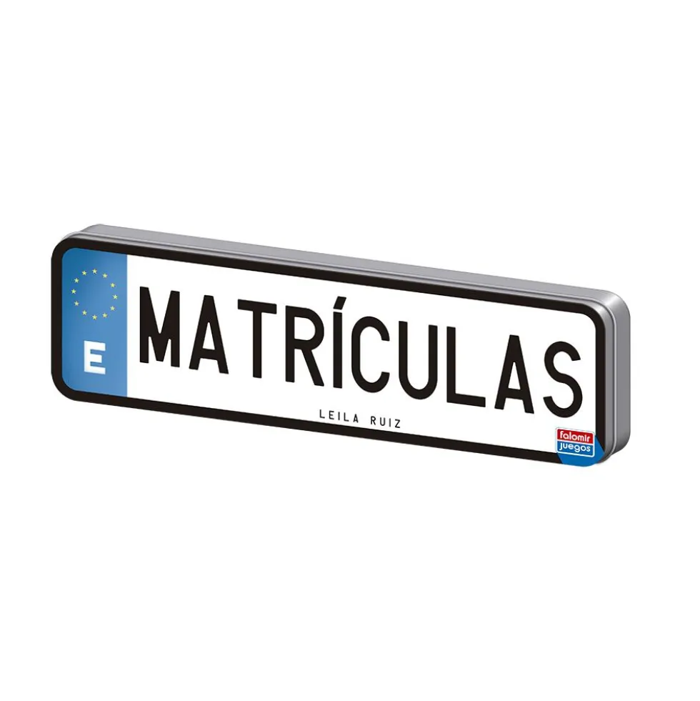 Juego de cálculo y vocabulario Matrículas
