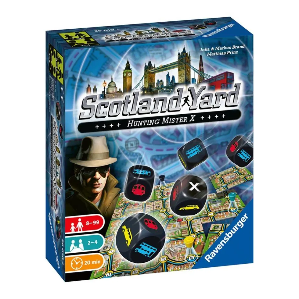 Juego de dados Scotland Yard: Hunting Mister X
