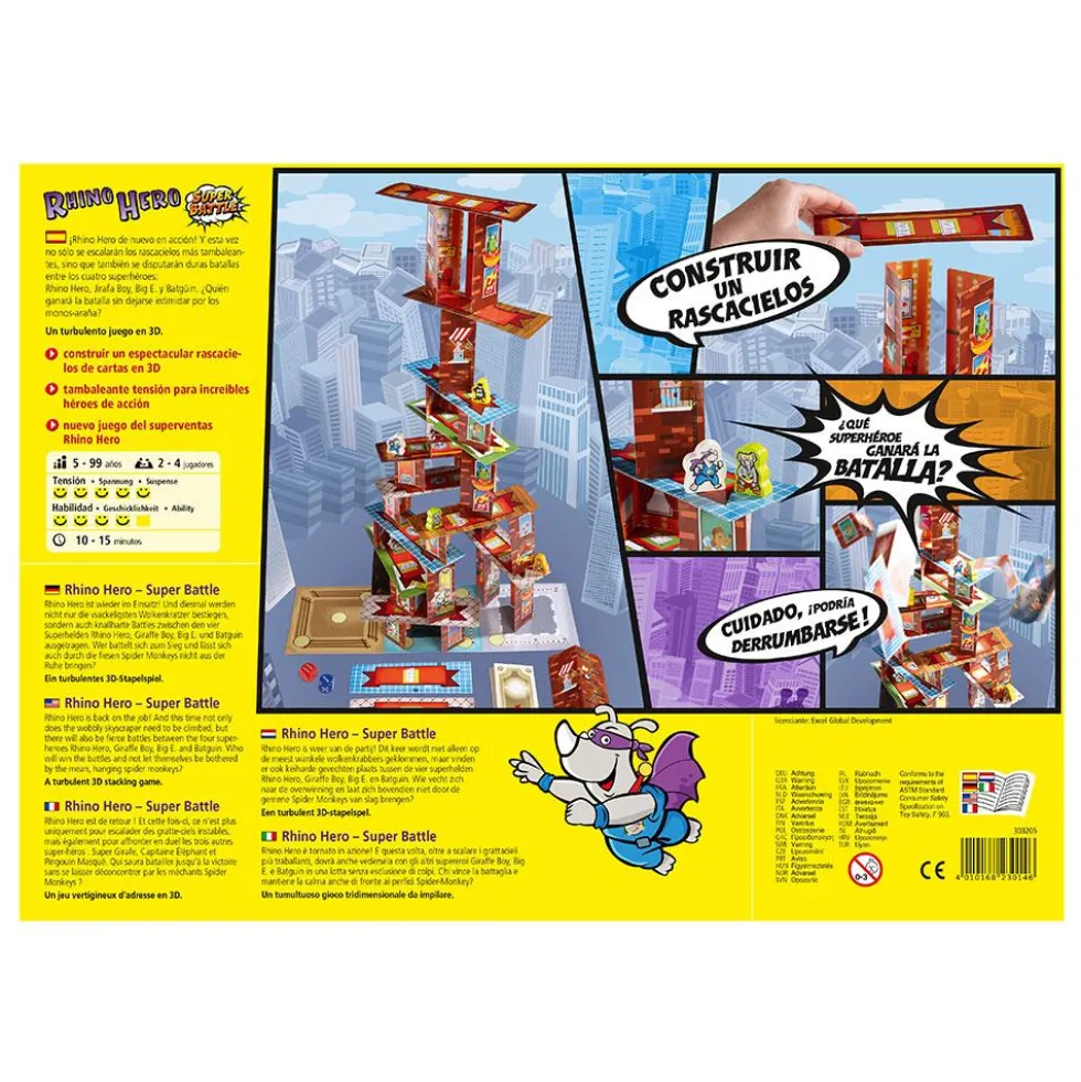 Juego de habilidad Rhino hero super battle