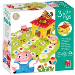 Juego de mesa cooperativo Los tres cerditos