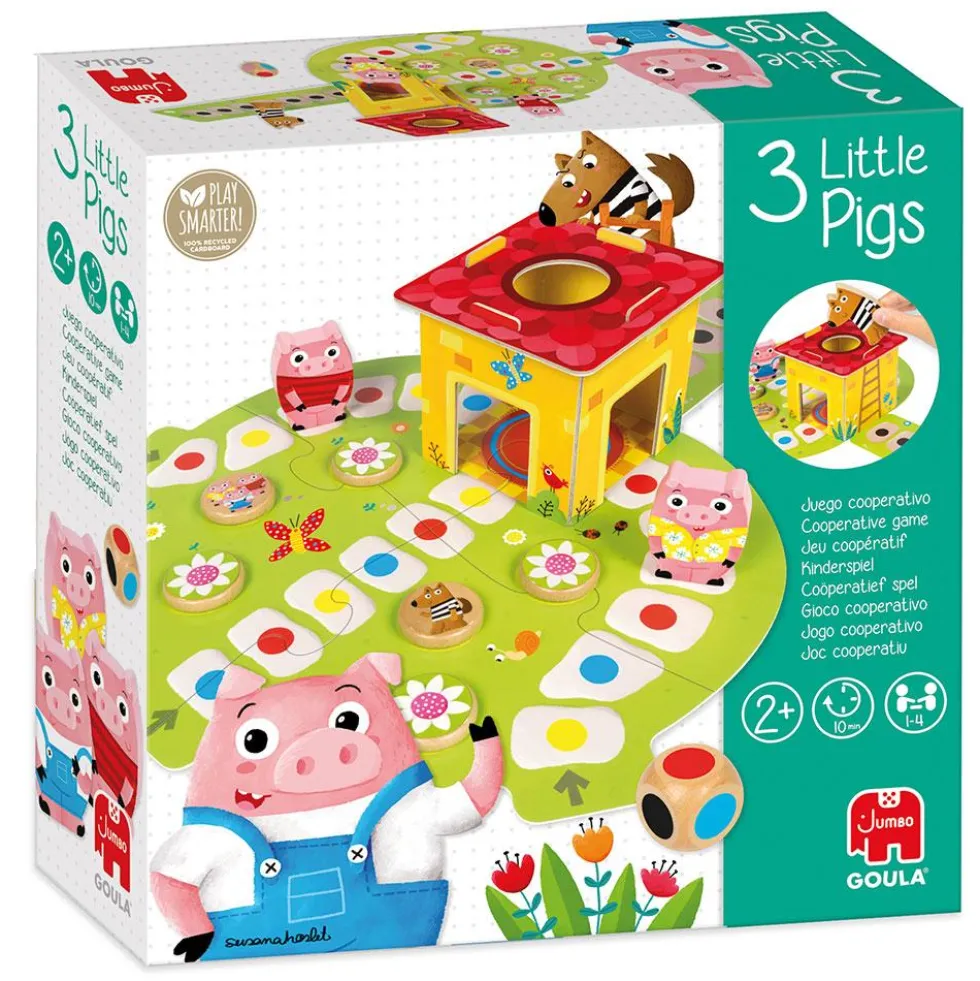 Juego de mesa cooperativo Los tres cerditos