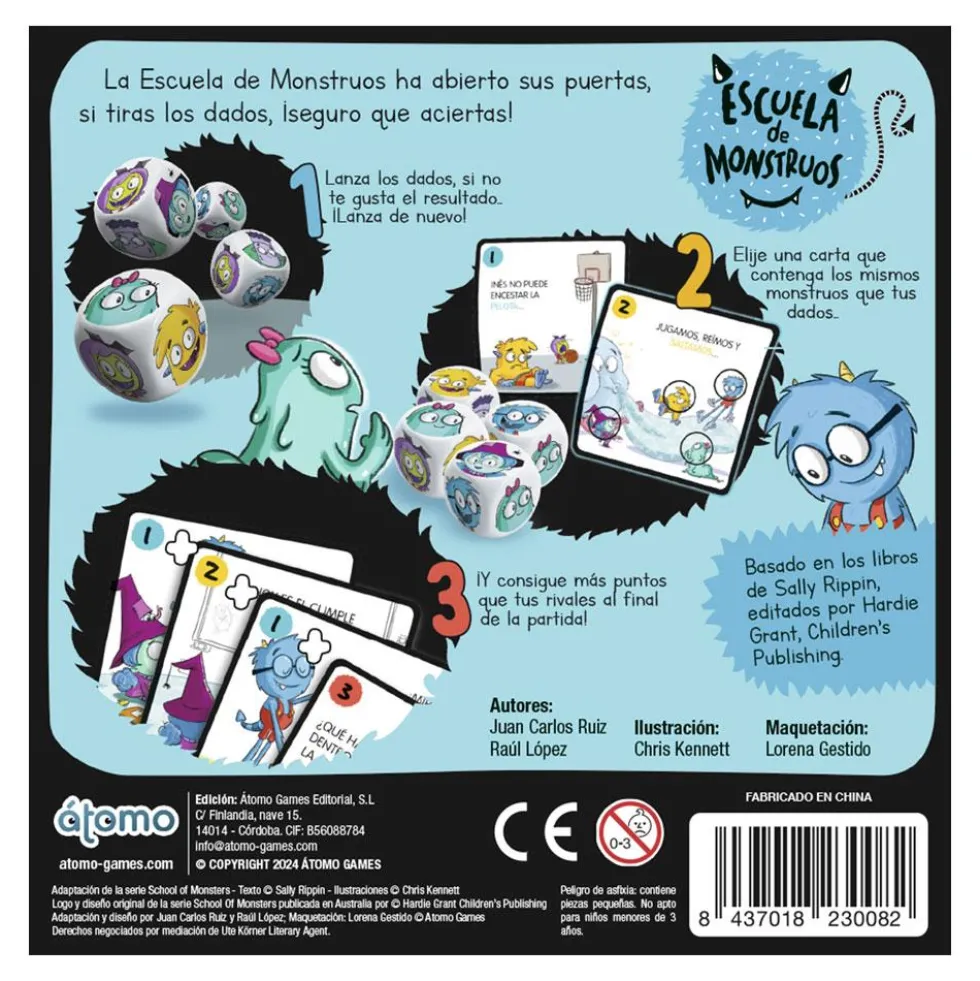 Juego de mesa Escuela de monstruos