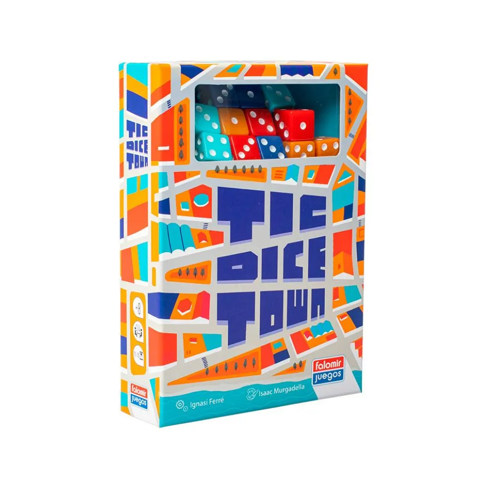 Juego de mesa matemático Tic Dice Town