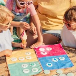 Juego de playa bingo y loto color 2 en 1 tablero microfibra