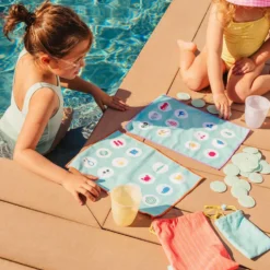 Juego de playa bingo y loto color 2 en 1 tablero microfibra