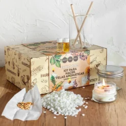 Kit para hacer velas con cera de soja natural
