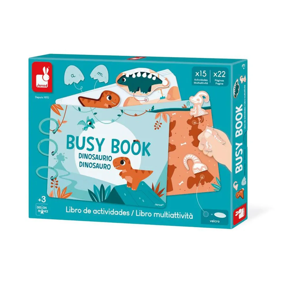 Libro de actividades dinosaurios Busy book español