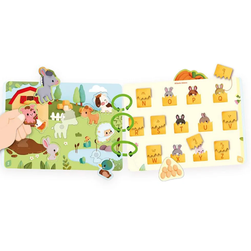 Libro de actividades granja Busy book español