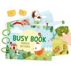 Libro de actividades granja Busy book español