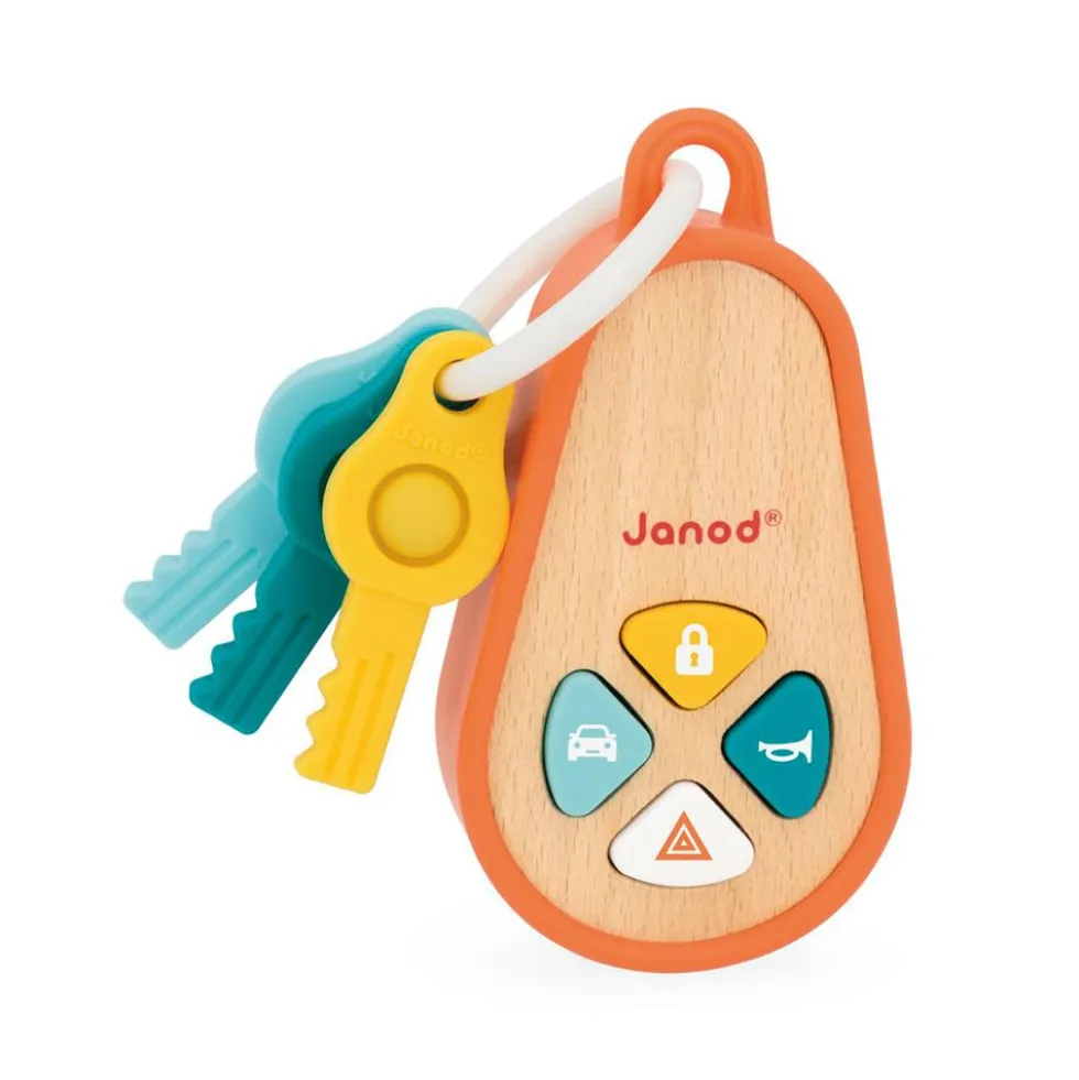 Llavero de madera con sonidos