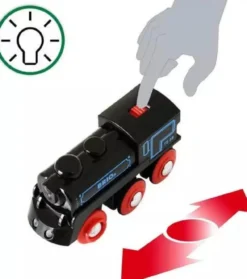 Locomotora recargable con mini cable USB
