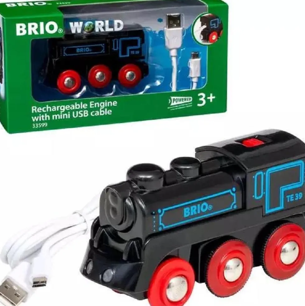 Locomotora recargable con mini cable USB
