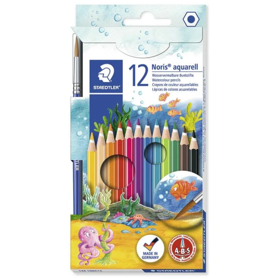 Lápiz acuarelable 12 colores Staedtler