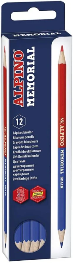 Lápiz bicolor caja 12 unidades