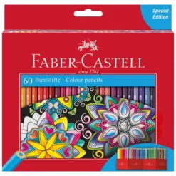 Lápiz color 60 colores con caja soporte Faber-Castell