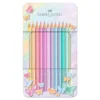 Lápiz color 12 colores pastel caja metal Sparkle Faber Castell