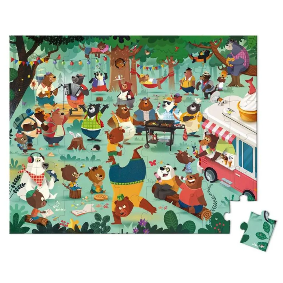 Maletín puzzle familia osos 54 piezas