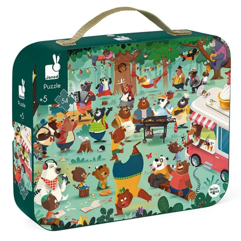 Maletín puzzle familia osos 54 piezas