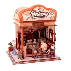 Maqueta madera 3D Bakehouse con luz